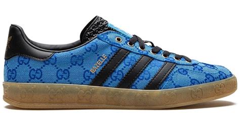 Gucci X gazelle blue suede